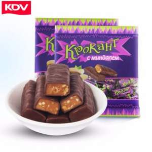 俄罗斯进口，KDV 夹心巧克力紫皮糖 500g 