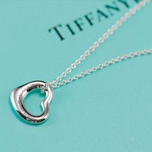 Tiffany&Co 蒂芙尼 鏤空心形925純銀項(xiàng)鏈25152336 Prime會(huì)員免費(fèi)直郵含稅