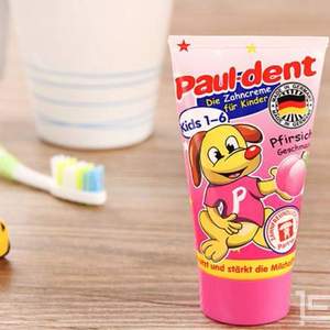 德国进口，Paul-dent 宝儿德 儿童可吞食牙膏50g 多种口味