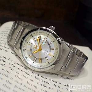限Plus會員，SEIKO 精工5號 SNKN11J1 男士機械手表+湊單品