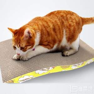 天然玉米胶，猫主子专用瓦楞纸磨爪板 送猫薄荷