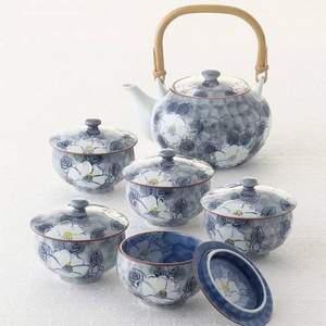 日本产，有田烧 文山窑手作釉下彩陶瓷茶具礼盒套装 Prime会员免费直邮