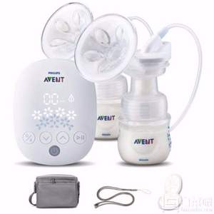 Philips 飞利浦 Avent 新安怡 自然系列 SCF303/01 双边电动吸乳器 额外4件赠品