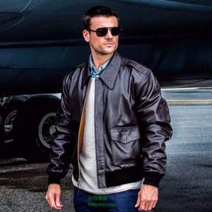 限M碼，Alpha Industries A-2 美軍航空兵山羊皮夾克 prime會(huì)員免費(fèi)直郵含稅