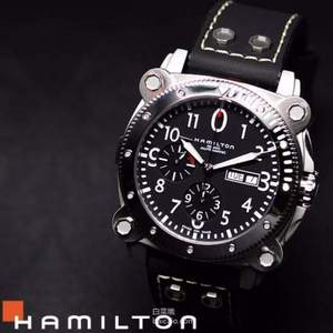 Hamilton 汉密尔顿 卡其海军系列 H78616733 男士计时机械手表 $699