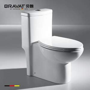 镇店之宝，BRAVAT 贝朗 C2167W 爱柯系列 虹吸喷射式连体马桶