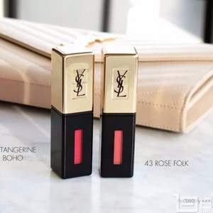 YSL 圣罗兰 全线7折起，奢华缎面镜光黑管纯色唇釉 热卖色#43 €27.08