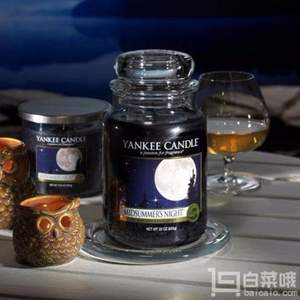 Yankee Candle 揚(yáng)基蠟燭 瓶裝香薰無(wú)煙蠟燭 仲夏之夜 623g 大瓶裝 Prime會(huì)員湊單免費(fèi)直郵