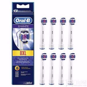 Oral-B 歐樂B 3D White 美白型電動牙刷刷頭*8支 Prime會員湊單免費直郵含稅