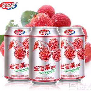 宏寶萊 荔枝味汽水330ml*12罐