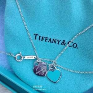 限Prime会员，Tiffany&Co 蒂芙尼 双心吊坠项链 