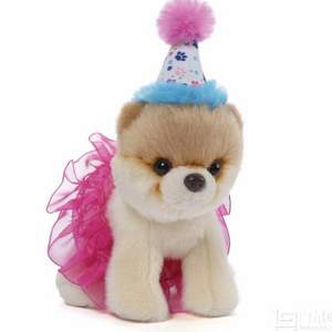 Gund 小BOO毛絨玩具 生日裝 13cm