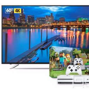 1日0點預(yù)售，夏普 60英寸4K電視+Xbox One S 500GB家庭娛樂游戲機 套裝