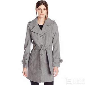 Calvin Klein 女士羊毛混纺大衣 2.4折 $59.99 3色