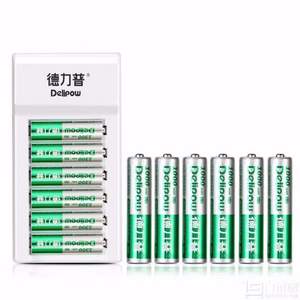 德力普 602 5號/7號通用充電器 配12節(jié)充電電池