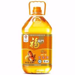 限Plus會員，福臨門 家鄉(xiāng)味壓榨一級花生油6.18L*2桶