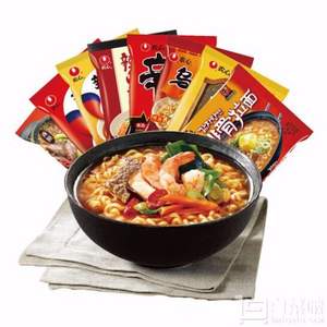 農(nóng)心 辛拉面 經(jīng)典8連包袋面+辣白菜2袋 7件