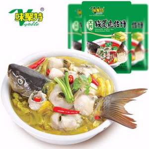 味聚特 火鍋底料 大片酸菜魚調料 300g*3袋