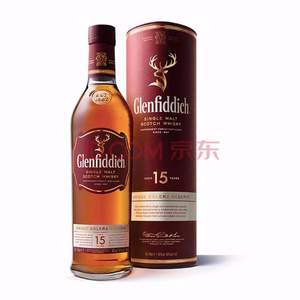 Glenfiddich 格兰菲迪 15年 苏格兰达夫镇单一麦芽威士忌700ml*2瓶