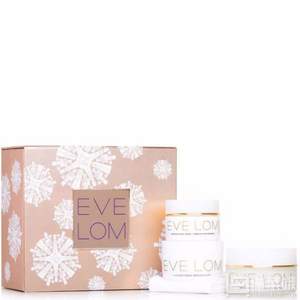 限时折扣！价值£210 Eve Lom 限量套装（卸妆膏100ml+密集晚霜50ml+保湿冻膜100ml+卸妆巾）新低£98（£140 额外7折）