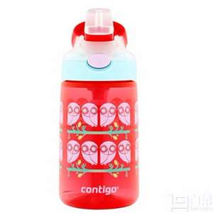 Contigo 康迪克 一鍵開啟密封兒童吸管杯 貓頭鷹 414mL