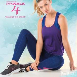 Skechers 斯凯奇 Go Walk 4系列 14146 女士透气系带休闲鞋 3色 