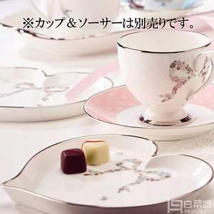 <span>白菜！</span>Narumi 鳴海 Felicita系列 心形甜品骨瓷碟2只裝 
