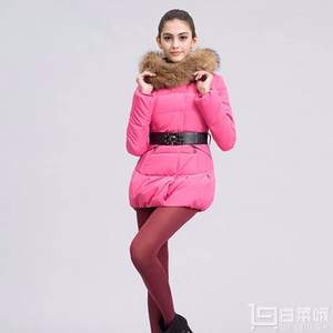波司登 女士中長款毛領(lǐng) 修身款羽絨服 多色