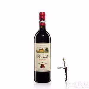 法国原瓶进口，Borriello 博列诺 AOC级 麦伦堡干红葡萄酒750ml 送开瓶器