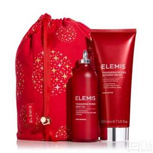 ELEMIS 艾丽美 精选多款套装买3免1，鸡蛋花三件套装 （沐浴乳200ml+身体油100ml+束口袋）£25.3