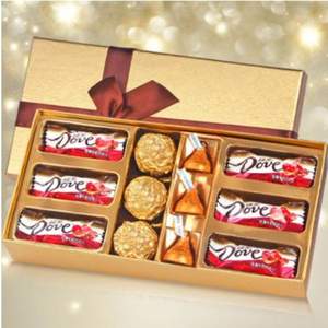 德芙 巧克力圣诞节浪漫礼盒装