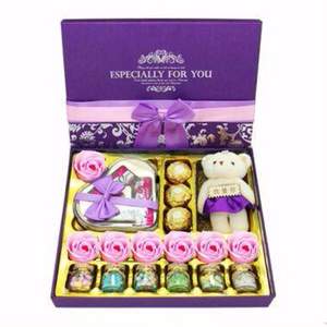圣诞礼物，Ferrero Rocher 费列罗 巧克力紫色告白礼盒