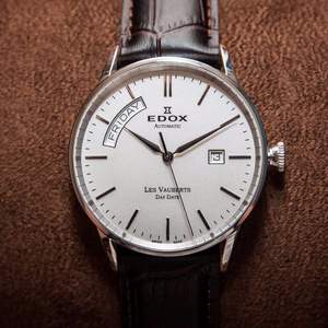 EDOX 依度 Les Vauberts系列 83007-3-AIN 自动机械男表 $279