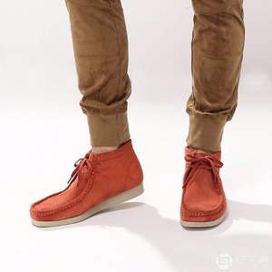 限尺碼，Clarks 其樂 Wallabee Aerial 男士復(fù)古高幫袋鼠鞋 2色