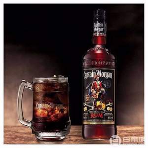 海盗最爱，Captain Morgan 摩根船长 牙买加黑朗姆酒 700ml 