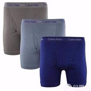 Calvin Klein 男士Stretch Boxer弹力棉平角内裤3条装 多色 Prime会员凑单免费直邮