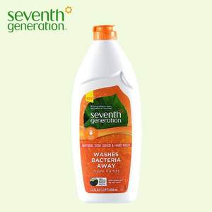 获犹太洁食认证，美国进口，Seventh Generation 净七代 天然护手碗碟洗洁精650ml*3瓶