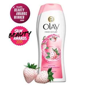 Olay 玉蘭油 美肌冰爽白草莓+薄荷沐浴露650ml*4瓶裝