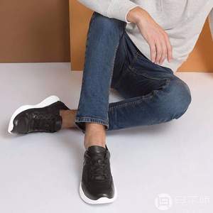 17新款，ECCO 愛步 Luca系列 男士系帶牛皮運動板鞋 $74.99