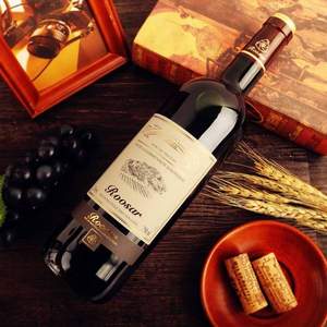 法国原瓶进口，Roosar 罗莎田园 干红葡萄酒750ml*2支装 送酒杯+开瓶器