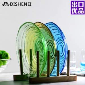 低奢內(nèi) 大號(hào)無鉛水晶玻璃果盤 3色