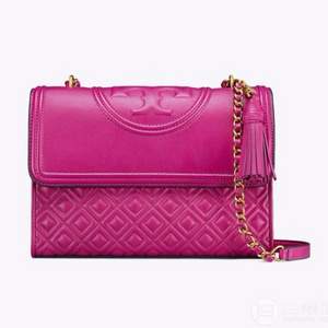 Tory Burch FLEMING 托里·伯奇 女士真皮双链条单肩包 $244.3（$349 额外7折）