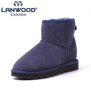 天猫商城：加拿大Lanwood 澳洲美利奴羊皮毛一体 女款内增高雪地靴 多色