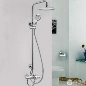 降100元，KOHLER 科勒 齐乐 K-21088T-B9-CP 恒温三出水淋浴柱