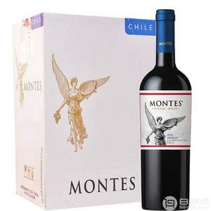 京东商城：Montes 蒙特斯 经典系列 梅洛红葡萄酒 750ml