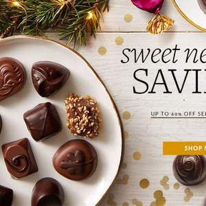 GODIVA美国官网新年大促，  精选巧克力礼盒、套装等降至4折