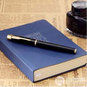 Parker 派克 IM系列 純黑麗雅金夾鋼筆0.5mm尖
