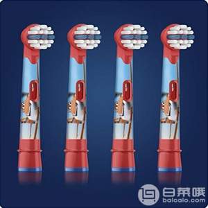 补货，Oral-B 欧乐B Stages Power 儿童电动牙刷替换刷头*4支 Prime会员凑单免费直邮含税