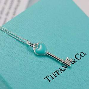 亚马逊中国：TIFFANY & Co 24466841 时尚钥匙吊坠项链 蓝色之心