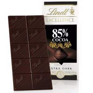 亚马逊海外购：补货，Lindt 瑞士莲 特级黑巧克力 100g*12排 90%可可 Prime会员免费直邮无税